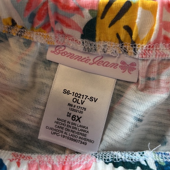 Bonnie Jean Toddler Girls Sleeveless Tropical Print Shorts Set - Picture 8 of 11